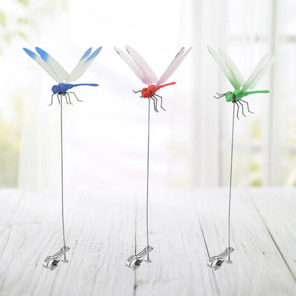 Realistic dragonfly clips for garden decoration and fashion