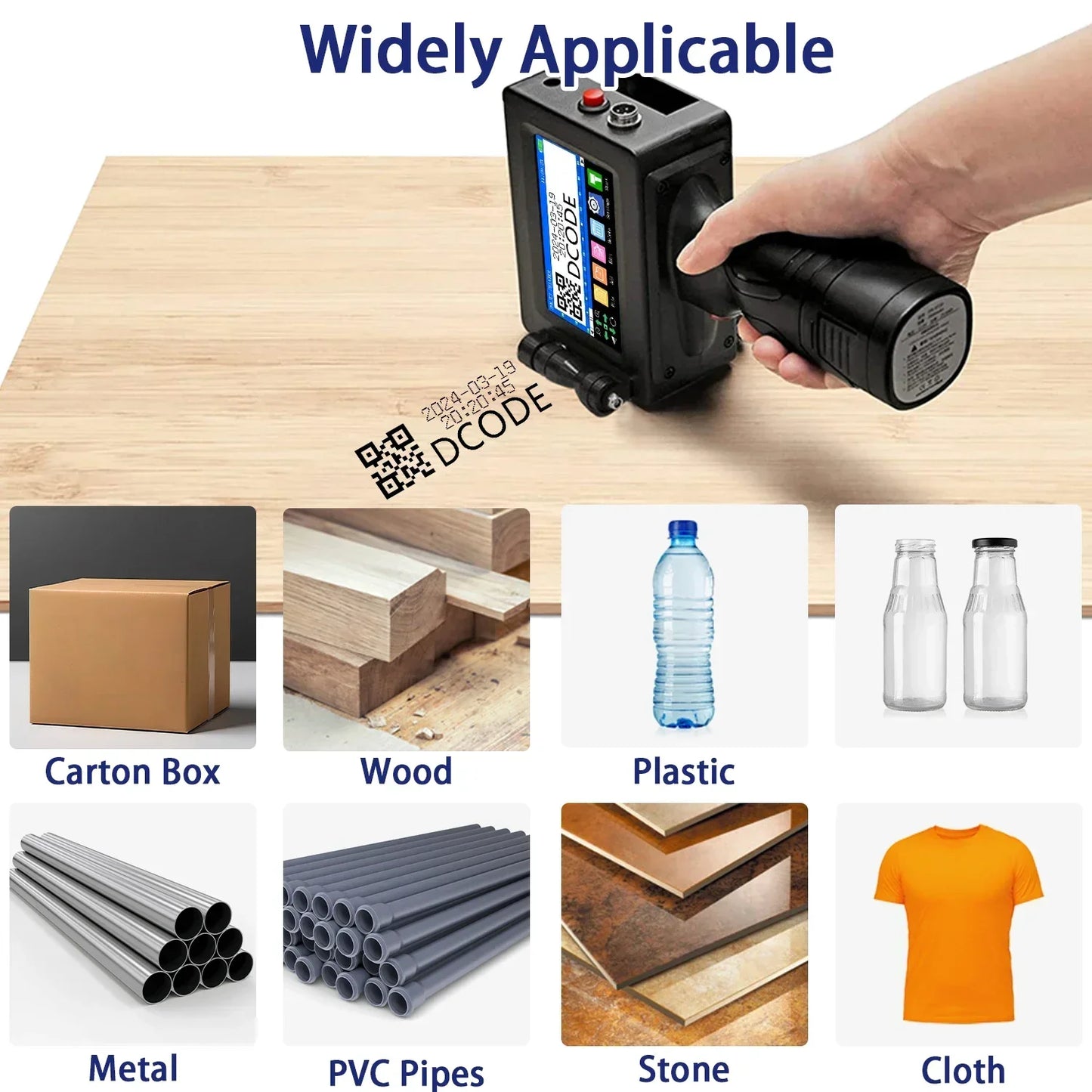 Handheld printer labels device printing professional shipping stickers.