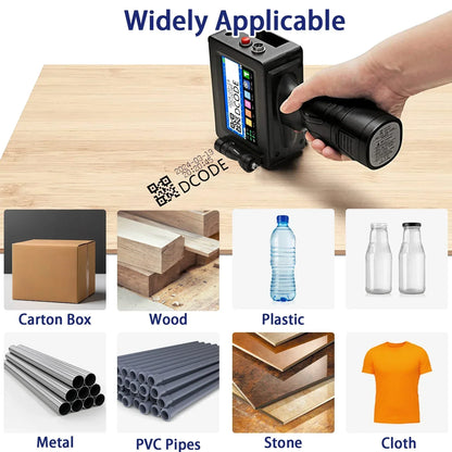 Handheld printer labels device printing professional shipping stickers.