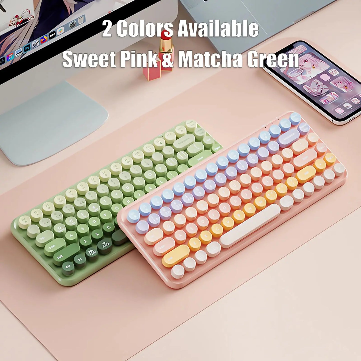 Close up of typewriter style keyboard keys with vintage design