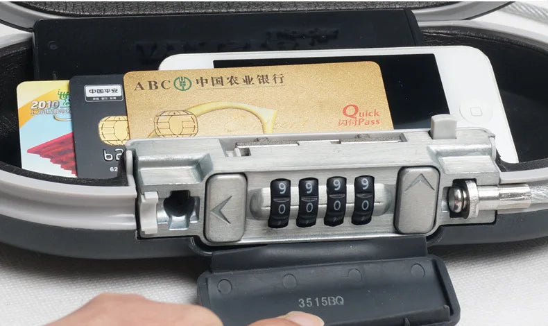 Heavy-duty portable lock box for keys mounted securely on a wall for easy access
