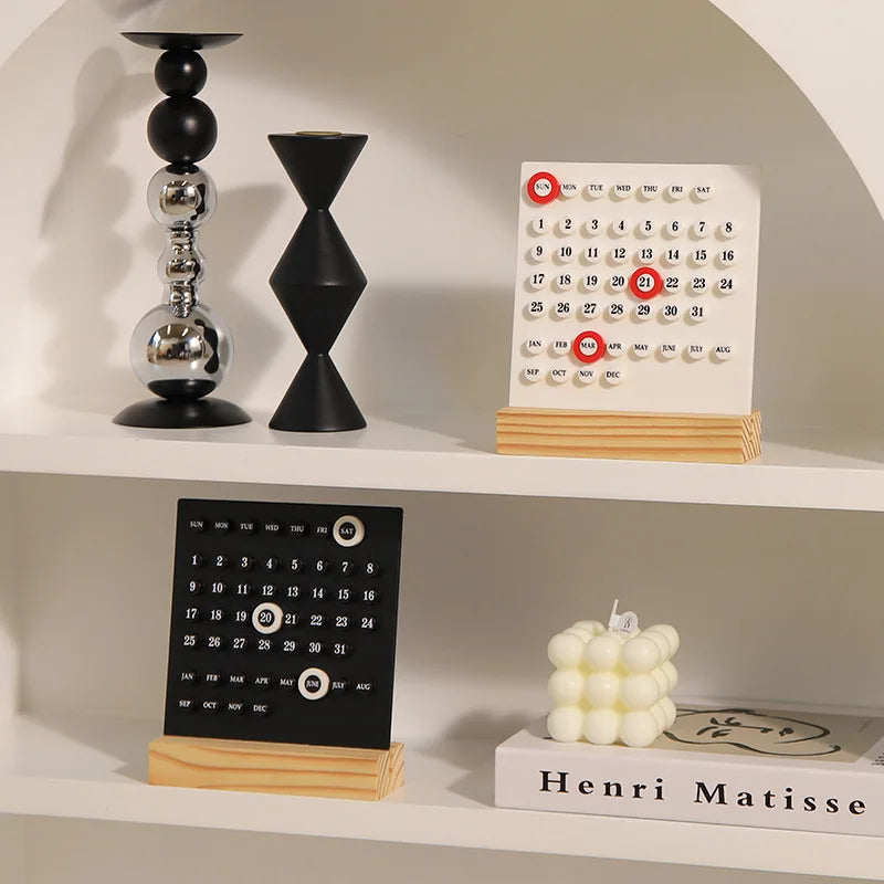 Mini Calendar 2026: Stylish Desk Organizer by VelmoraMart