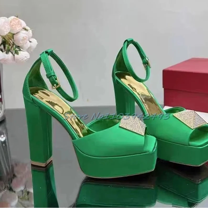Rhinestone Sandals - Sparkling Flat & Heel Styles