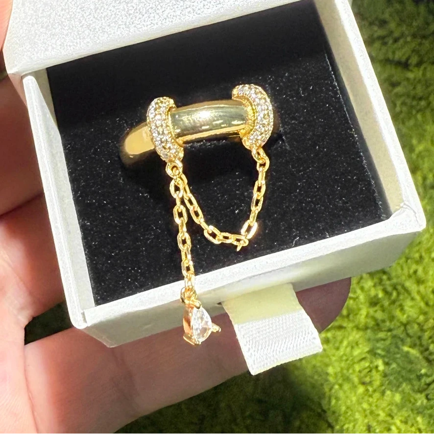 Chain Ring - Ring on a Chain Necklace