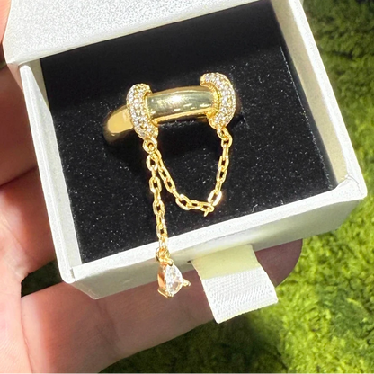 Chain Ring - Ring on a Chain Necklace