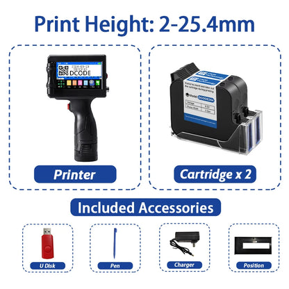 Handheld printer labels device printing professional shipping stickers.