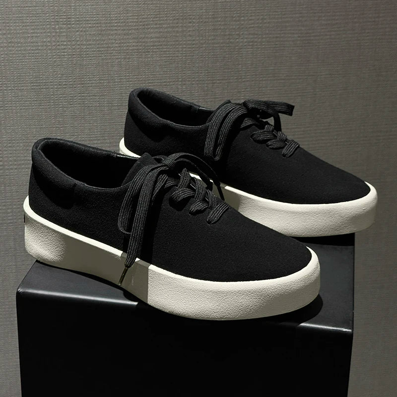 Canvas Shoes for Guys lightweight casual men's canvas shoes in black breathable everyday footwear by VelmoraMart