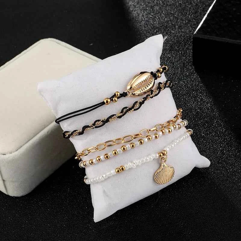 Charm Anklet Bracelet (5 Pcs)