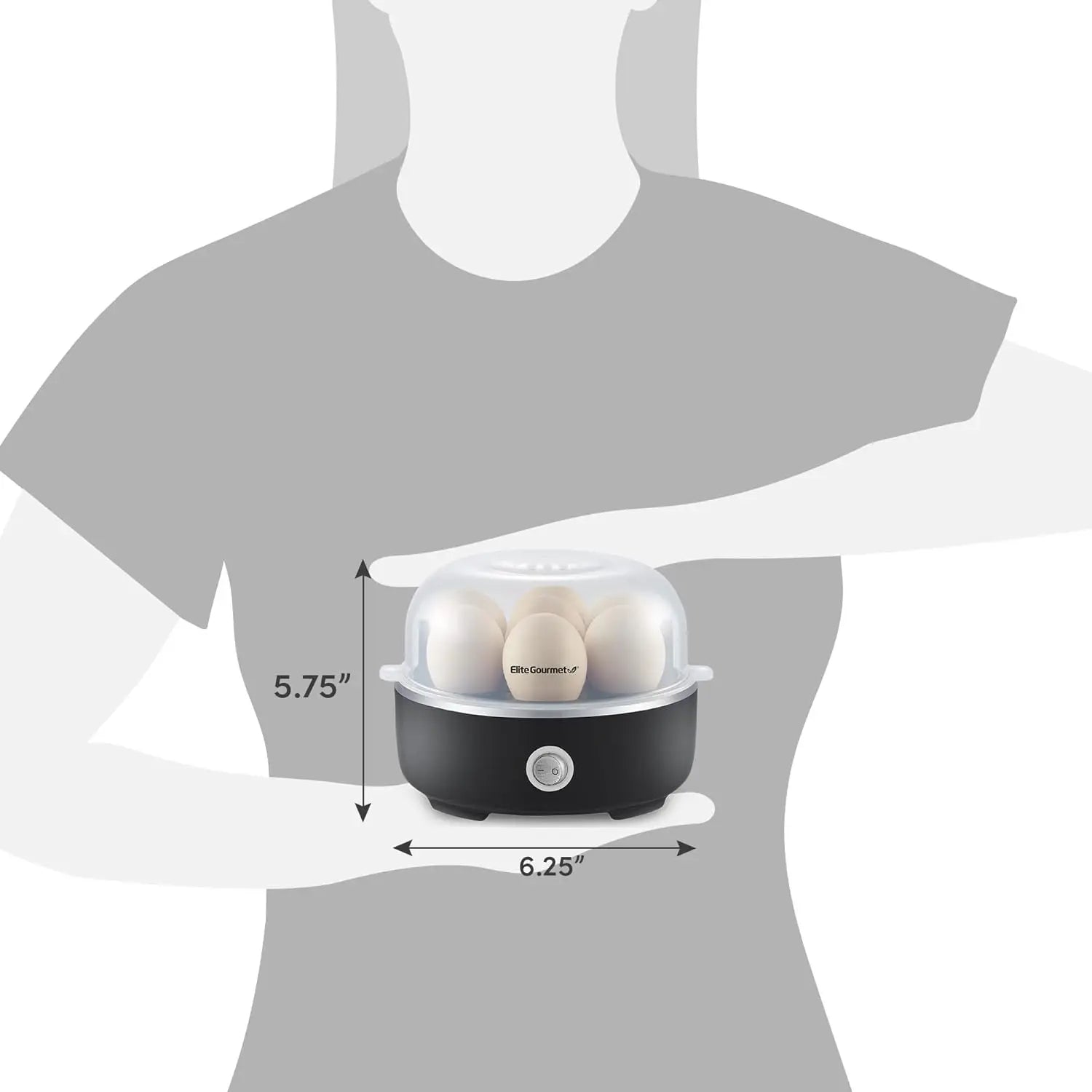 Microwave egg cooker for making hard-boiled, soft-boiled, and poached eggs quickly with a microwave-safe BPA-free egg cooker from VelmoraMart.