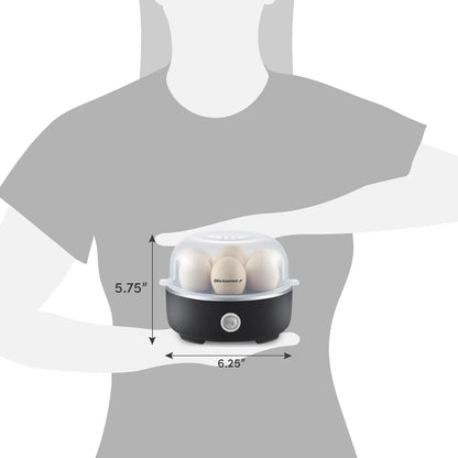 Microwave egg cooker for making hard-boiled, soft-boiled, and poached eggs quickly with a microwave-safe BPA-free egg cooker from VelmoraMart.