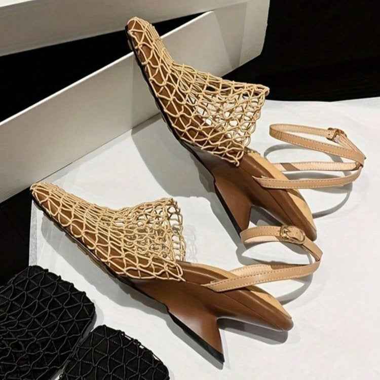 Exquisite Mesh Heels – Chic & Breathable Women’s Designer Footwear