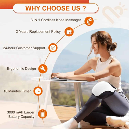 Electric Infrared Knee Massager for Arthritis Pain Relief