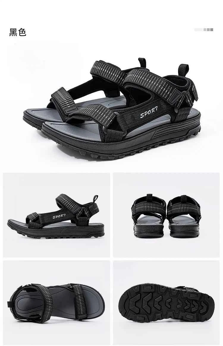 Summer Men Sandals - Lightweight Open-Toe - Casual & Outdoor Wear