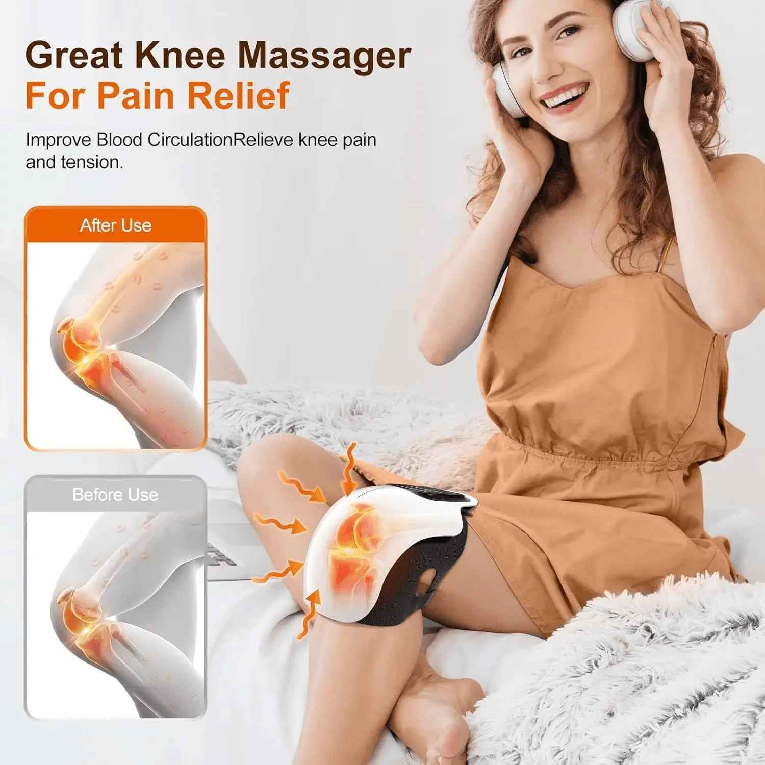 Electric Infrared Knee Massager for Arthritis Pain Relief