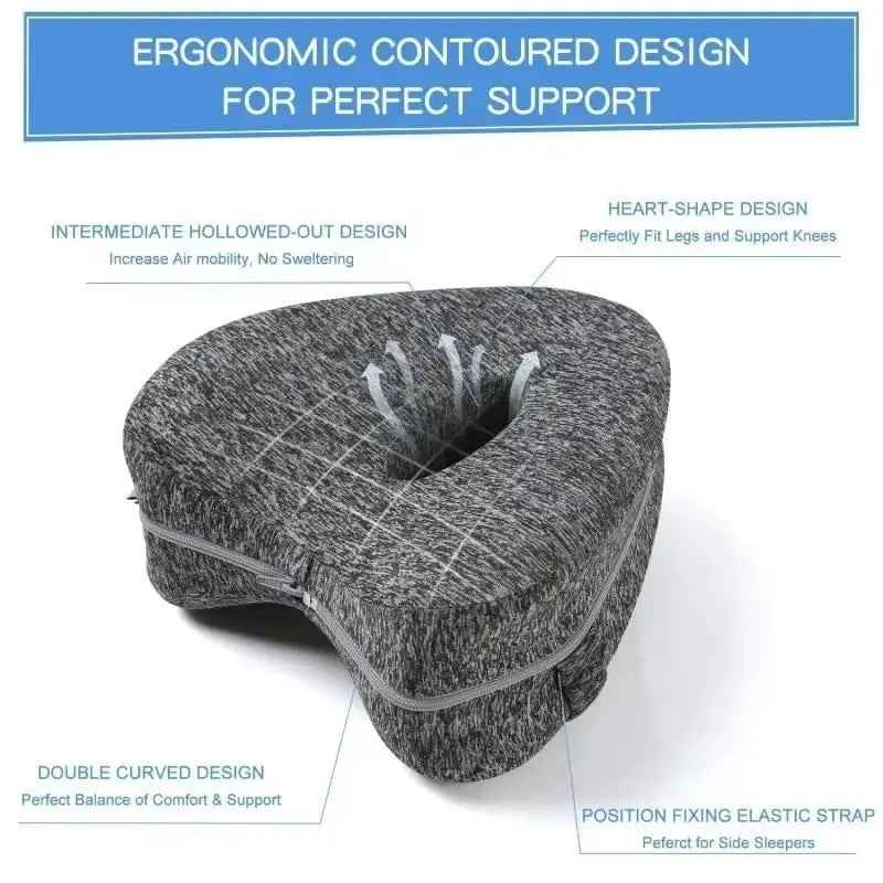 Leg Pillow for Alignment & Back Pain Relief