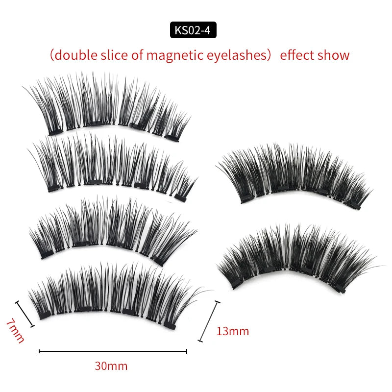how do magnetic false eyelashes work