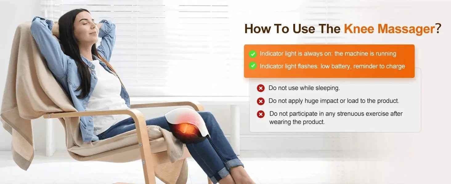 Electric Infrared Knee Massager for Arthritis Pain Relief