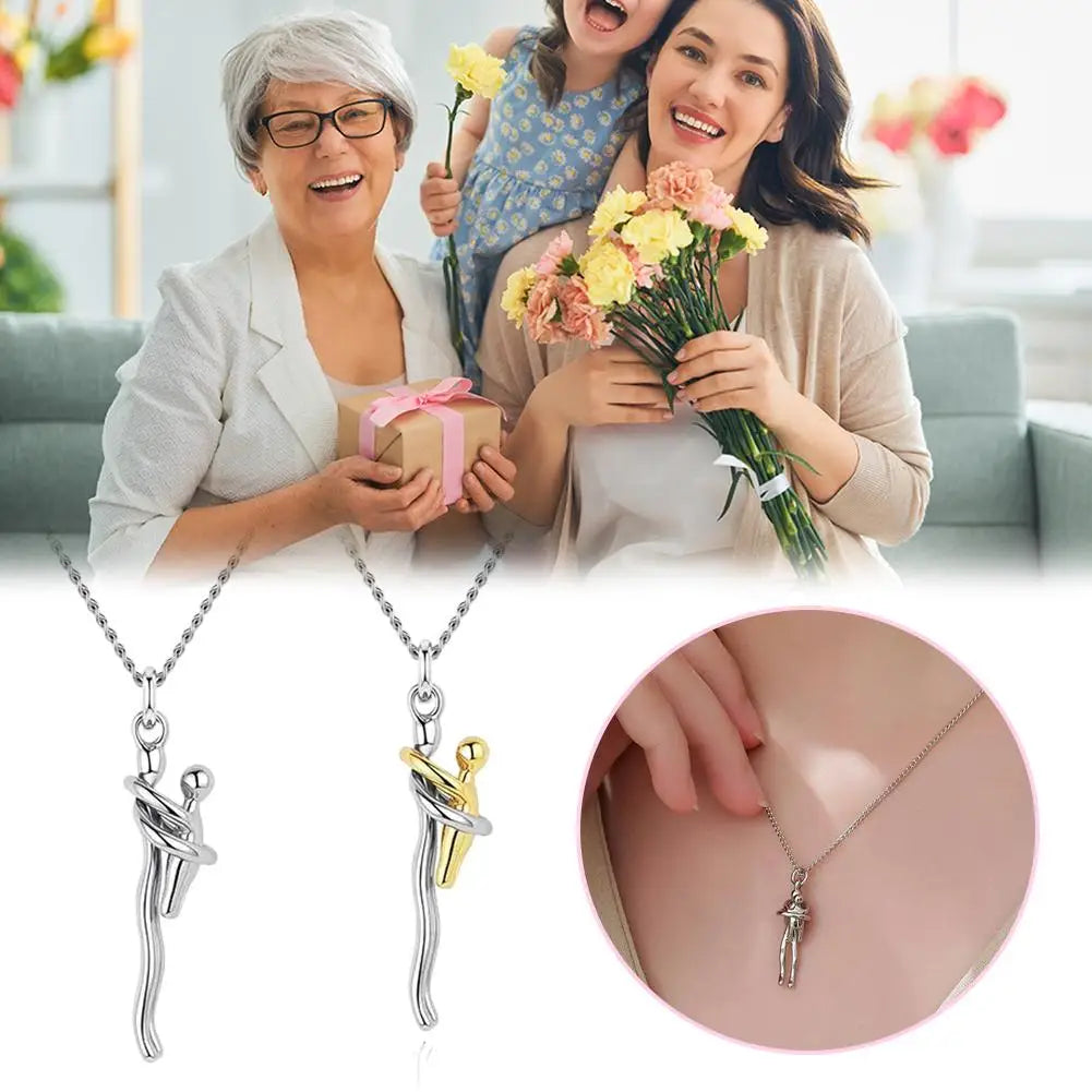 mother and daughter necklace