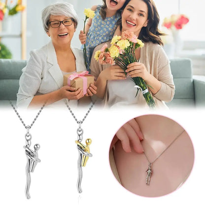 mother and daughter necklace