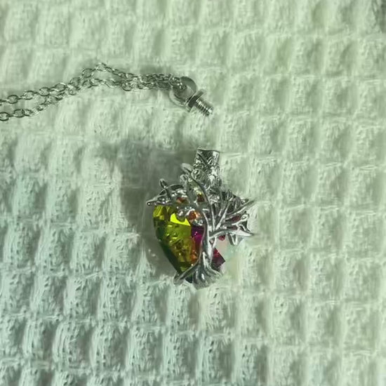 Elegant tree of life necklace for women featuring a beautifully crafted silver and gold tree of life pendant necklace by VelmoraMart.