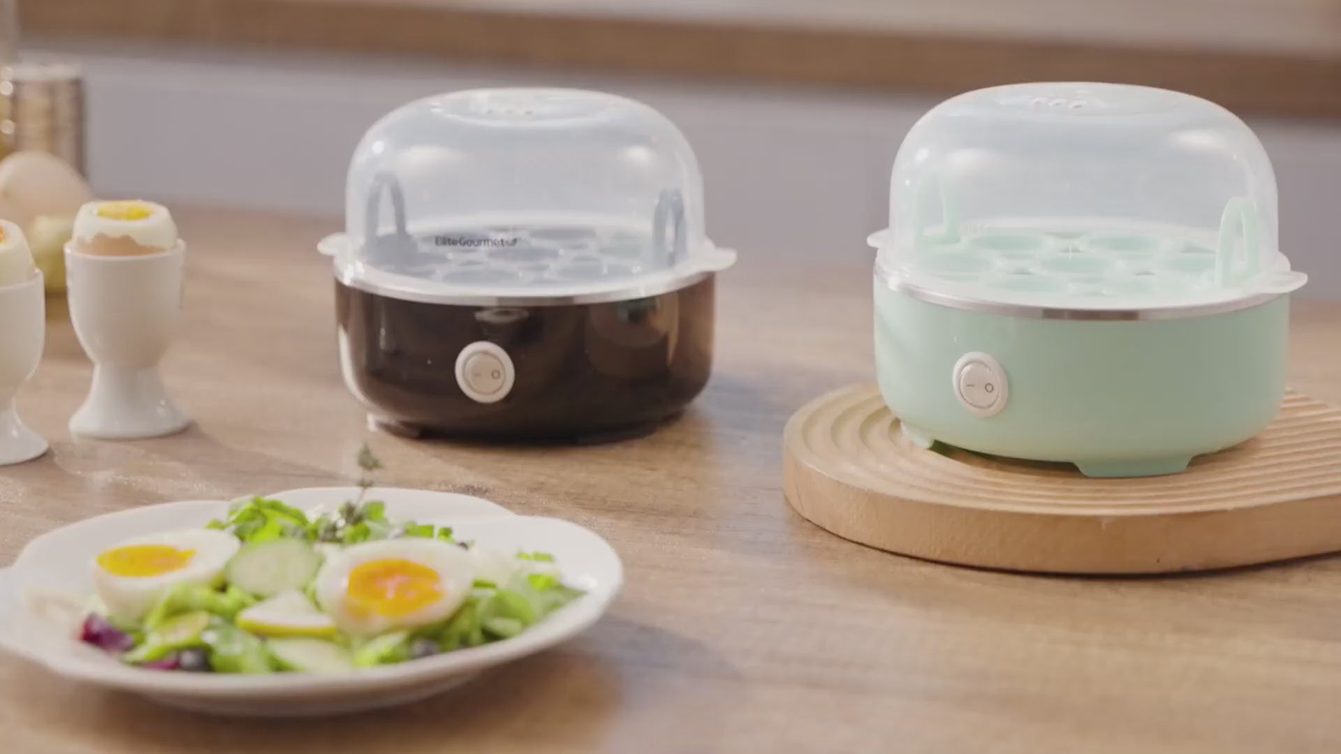 Microwave egg cooker for making hard-boiled, soft-boiled, and poached eggs quickly with a microwave-safe BPA-free egg cooker from VelmoraMart.