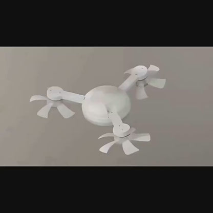 Outdoor Ceiling Fan With Light – Modern Remote-Control Ceiling Fan