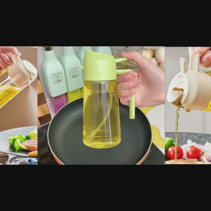 Premium olive oil sprayer glass spray bottle for healthy cooking, grilling, baking, air fryer, and kitchen oil dispenser by VelmoraMart