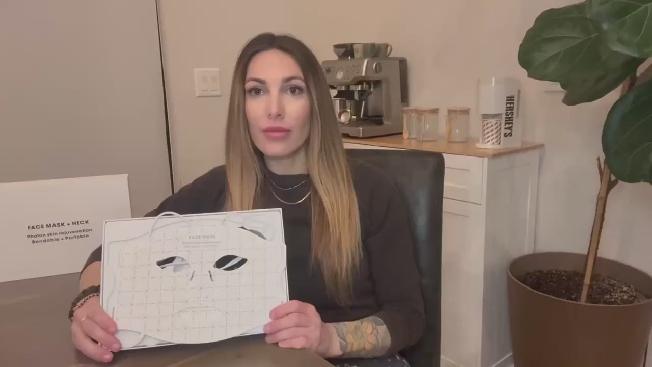 led face mask video