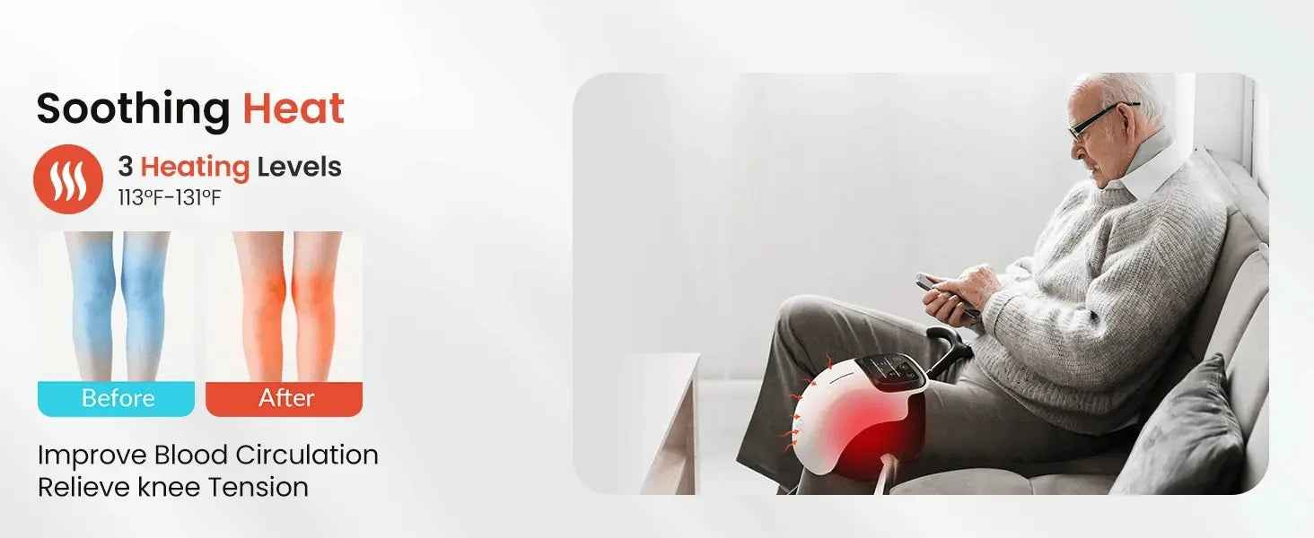 Electric Infrared Knee Massager for Arthritis Pain Relief