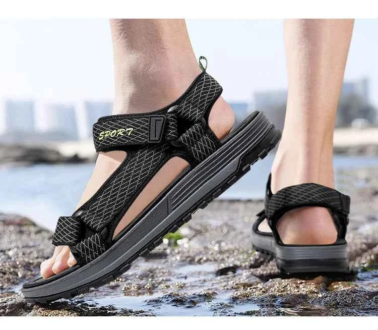 Summer Men Sandals - Lightweight Open-Toe - Casual & Outdoor Wear