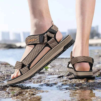 Summer Men Sandals - Lightweight Open-Toe - Casual & Outdoor Wear